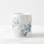 Elegant Floral Wooden Tray & Matching Mug Set コーヒーマグカップ (中央)