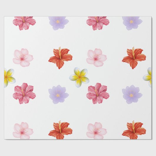 Elegant Floral Wrapping Paper ラッピングペーパー (フラット)