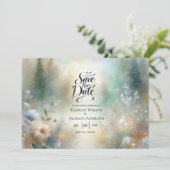 Elegant Florals in a Woodland Realm Wedding セーブザデート (スタンド正面)