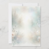 Elegant Florals in a Woodland Realm Wedding セーブザデート (裏面)