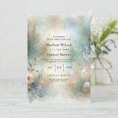 Elegant Florals in a Woodland Realm Wedding 招待状 (スタンド正面)