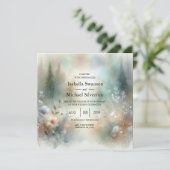 Elegant Florals in a Woodland Realm Wedding 招待状 (スタンド正面)