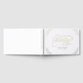 Elegant flourish calligraphy wedding guest book ゲストブック (全面)