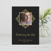 Elegant Flourish Sophisticated Golden Ornament  招待状 (スタンド正面)