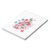 Elegant Flower and Leaves Artwork | Minimal  ノートパッド (回転)