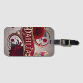 Elegant Flower Art with Gold Accents ラゲッジタグ (正面横)