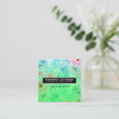 Elegant Flower Design Minimalist Editable Square B スクエア名刺 (スタンド正面)