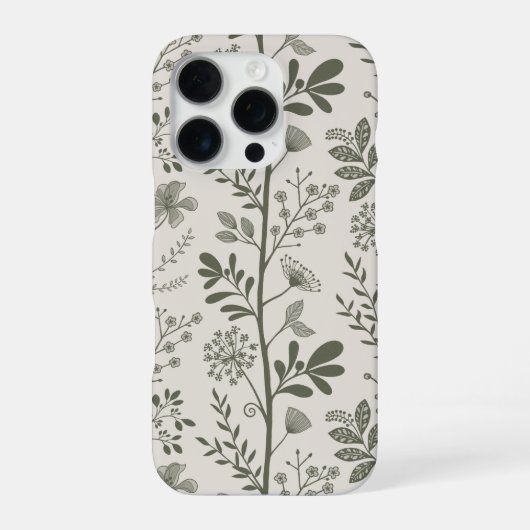 Elegant Flower Garden Reverie Modern Botanical iPhoneケース (裏面)