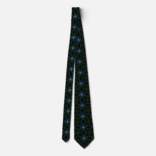 🌸 Elegant Flower-Pattern Tie – Stylish & Sophisti ネクタイ (裏面)