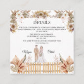 Elegant flower summer wedding エンクロージャーカード (正面)