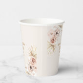 Elegant Flowers Boho Bridal Shower 紙コップ (右)