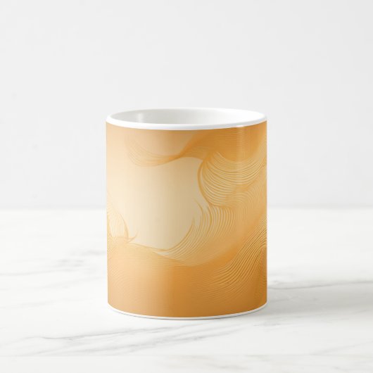 Elegant Flowing Pattern Design Mugs コーヒーマグカップ (中央)