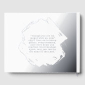 Elegant Foil Funeral Guest Book Photo Memory Book ゲストブック (裏面)