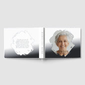 Elegant Foil Funeral Guest Book Photo Memory Book ゲストブック (全面)