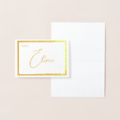 Elegant Foil Wedding Table Number Tent - ELEVEN 箔カード (ディスプレー)