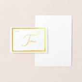 Elegant Foil Wedding Table Number Tent - FOUR 箔カード (ディスプレー)