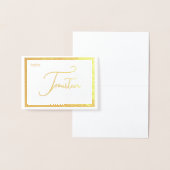 Elegant Foil Wedding Table Number Tent - FOURTEEN 箔カード (ディスプレー)