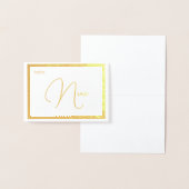 Elegant Foil Wedding Table Number Tent - NINE 箔カード (ディスプレー)