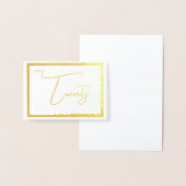 Elegant Foil Wedding Table Number Tent - TWENTY 箔カード (ディスプレー)