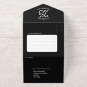 Elegant Foiled Tear-Off 25 Years in Business  オールインワン招待状 (外側)