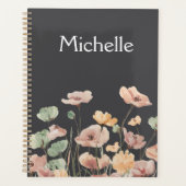  Elegant  foliage rustic botanical watercolour  プランナー手帳 (正面)