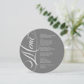 Elegant font modern Menu  メニュー (スタンド正面)