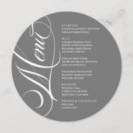 Elegant font modern Menu  メニュー