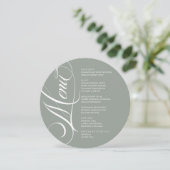 Elegant font modern Menu  メニュー (スタンド正面)