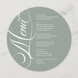 Elegant font modern Menu  メニュー