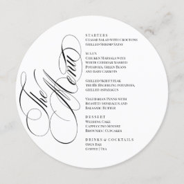 Elegant font modern Menu  メニュー