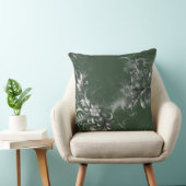 Elegant Forest Green and Silver クッション (椅子)