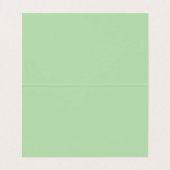 Elegant Forest Green Folded Place Card 名刺 (内部フラット)