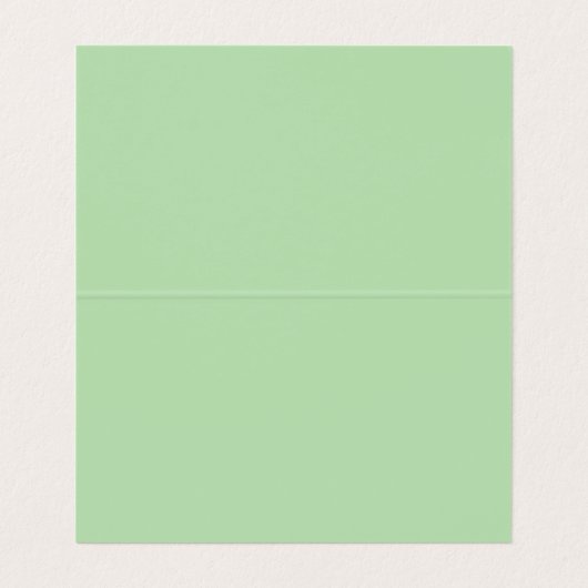 Elegant Forest Green Folded Place Card 名刺 (内部フラット)