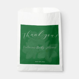 Elegant Forest & Sage Green Thank you Name Shower  フェイバーバッグ