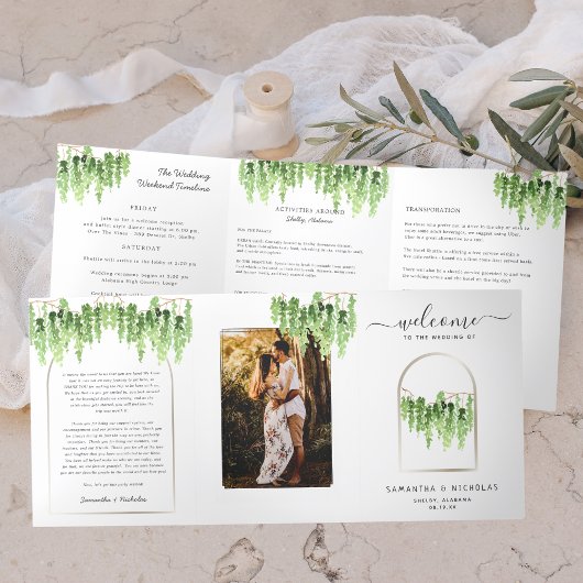 Elegant Forest Woods Wedding | 三つ折り
