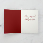 Elegant  Forestcore Holiday Fairy サンキューカード (内部)