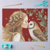 Elegant Forestcore Holiday Fairy Holiday  薄葉紙 (クラフト)