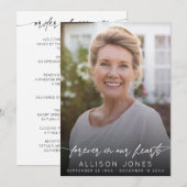 Elegant Forever In Our Hearts Order of Service プログラム (正面/裏面)