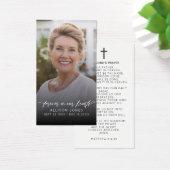 Elegant Forever In Our Hearts Photo Funeral Prayer (デスク)