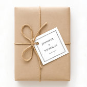 Elegant Formal Black And White Wedding フェイバータグ