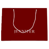 Elegant Formal Custom Name Large Gift Bag ラージペーパーバッグ (正面)