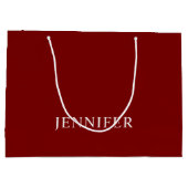 Elegant Formal Custom Name Large Gift Bag ラージペーパーバッグ (裏面)
