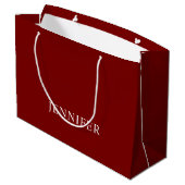 Elegant Formal Custom Name Large Gift Bag ラージペーパーバッグ (裏面アングル)