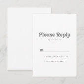 Elegant Formal Minimal RSVP (正面/裏面)