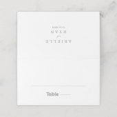 Elegant Formal Minimal Wedding Place Card プレイスカード (外部開封)