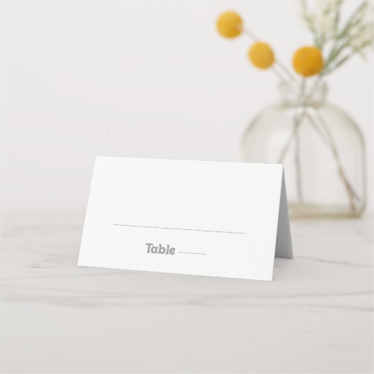Elegant Formal Minimal Wedding Place Card プレイスカード (正面)