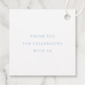 Elegant Formal Powder Blue Wedding フェイバータグ (裏面)