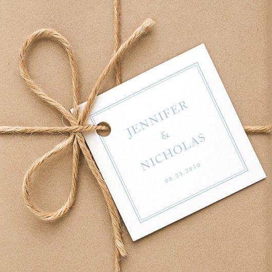 Elegant Formal Powder Blue Wedding フェイバータグ