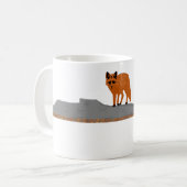 🦊 Elegant Fox Coffee Mug  コーヒーマグカップ (正面左)