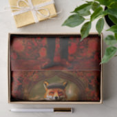 Elegant Fox Gentleman Portrait EW5 Decoupage 薄葉紙 (ギフト)